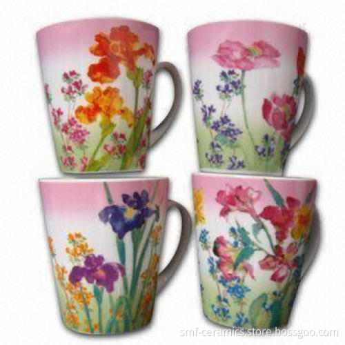 11oz Stoneware Mugs with Full Decal, Microwave and Dishwasher Safe